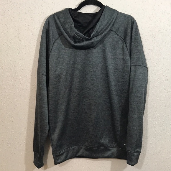 Adidas NWT Bos Matrix TI Heather Gray Insignia Hooded Pull-Over size M - Picture 2 of 11